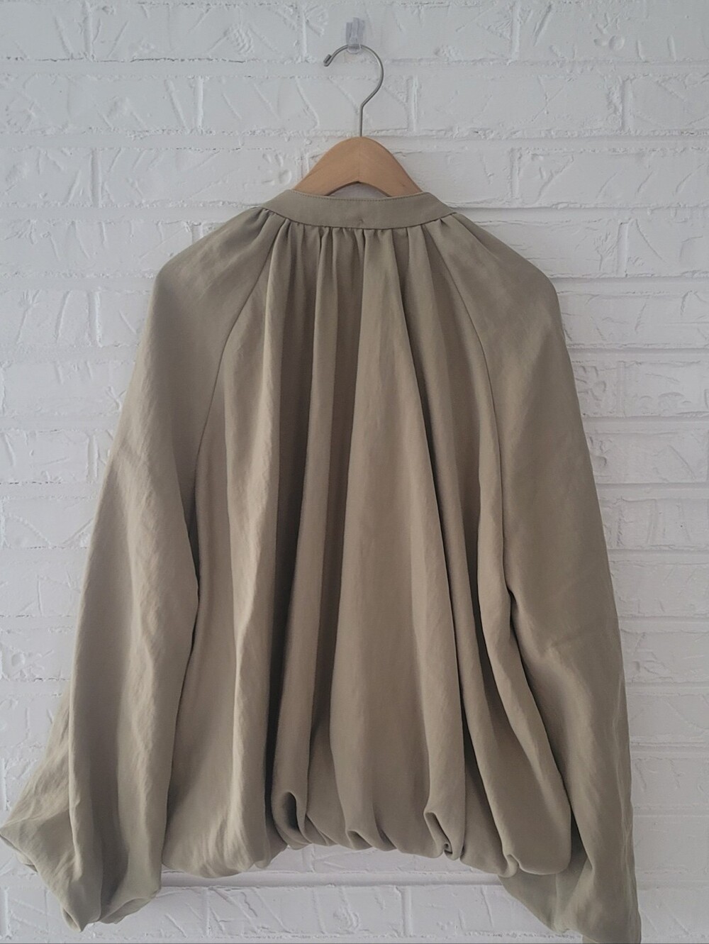 H&M Bubble Hem Jacket with Decorative Neck Scarf Size S - Picture 6 of 7